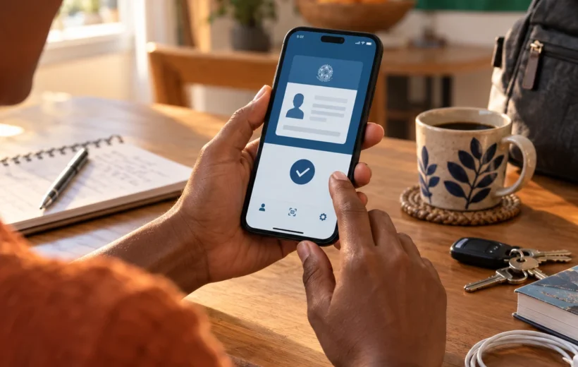 Eleitor brasileiro configura aplicativo eleitoral oficial em smartphone antes da votação