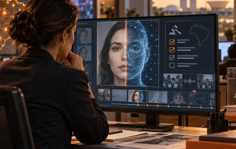 Especialistas verificam mídia sintética em laboratório digital de redação jornalística